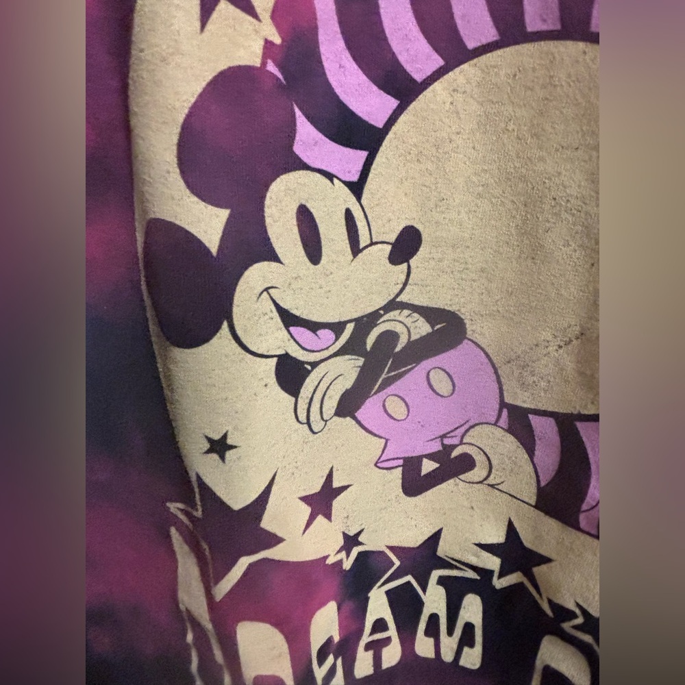 Mickey Dream Daze Tie Dye T-Shirt - Mauve/combo Size Medium NWOT - Picture 9 of 9